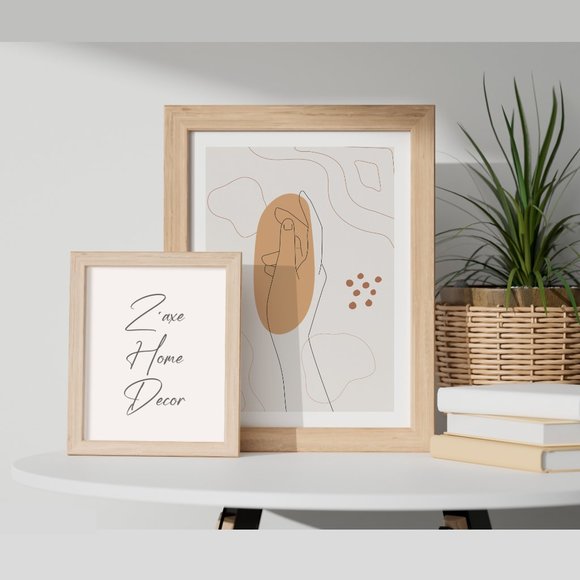 Modern Minimalist Hand Abstract Boho Wall Art Print Home Decor [No Frame] - Picture 5 of 5